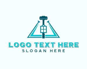 Contractor - Handyman Hammer Carpentry logo design