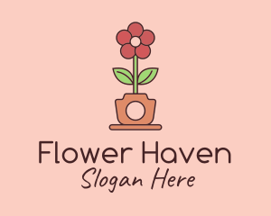 Flower Pot Photography  logo design