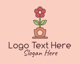 Photo App - Flower Pot Photography logo design