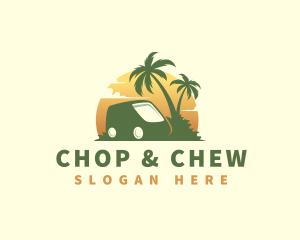 Palm - Outdoor Vacation Minivan logo design