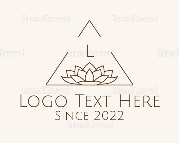 Triangle Wellness Lotus Logo