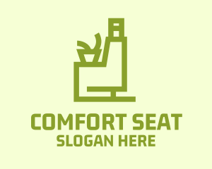 Eco Sofa Chair  logo design