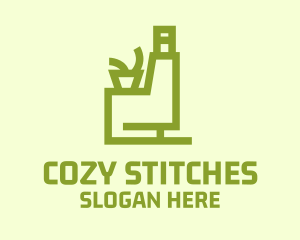 Eco Sofa Chair  logo design