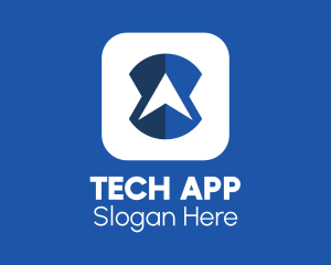 Application - Blue Navigation Application logo design