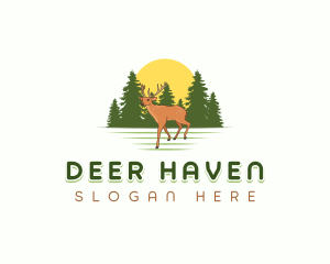 Animal Deer Nature logo design