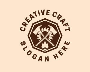 Axe Wood Workshop logo design