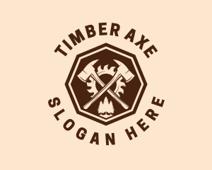 Axe Wood Workshop logo design