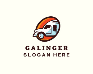 Logistics Truck Transport Logo