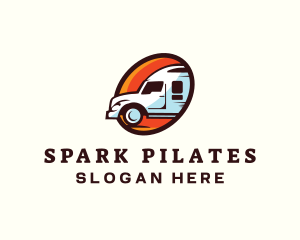 Logistics Truck Transport Logo