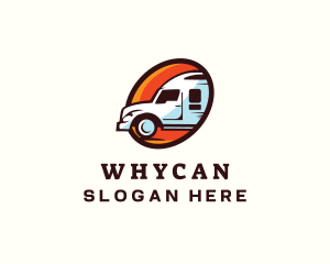 Logistics Truck Transport Logo