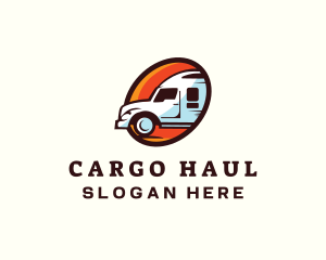 Logistics Truck Transport logo design