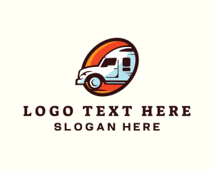 Delivery - Logistics Truck Transport logo design