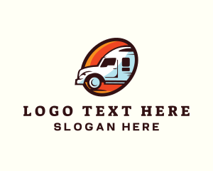 Logistics Truck Transport Logo