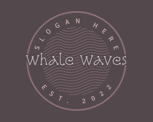 Cute Playful Waves logo design