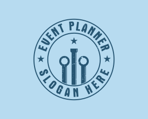 Drain - Pipe Wrench Plumber logo design