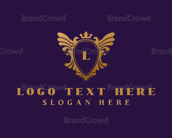 Elegant Eagle Heraldry Logo