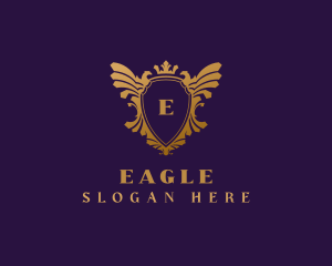 Elegant Eagle Heraldry logo design