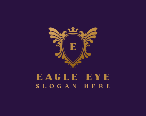 Elegant Eagle Heraldry logo design