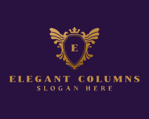 Elegant Eagle Heraldry logo design