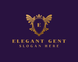 Elegant Eagle Heraldry logo design