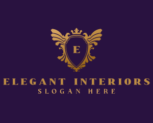 Elegant Eagle Heraldry logo design