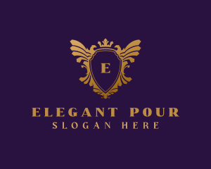 Elegant Eagle Heraldry logo design