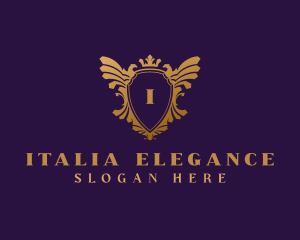 Elegant Eagle Heraldry logo design