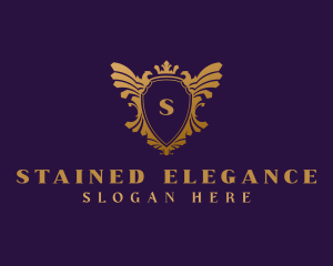 Elegant Eagle Heraldry logo design