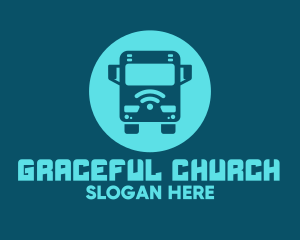 Signal - Blue Wifi Bus logo design
