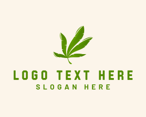 Weed - Weed Cannabis Marijuana logo design