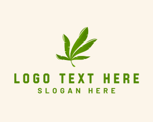 Cannabis Shop - Weed Cannabis Marijuana logo design