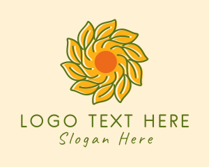 Natural Product - Farm Sun Leaves logo design