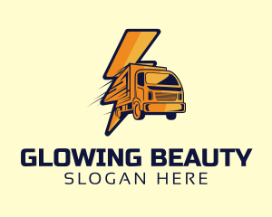 Truckload - Lightning Fast Courier logo design