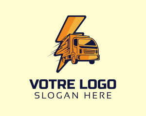 Driver - Lightning Fast Courier logo design
