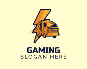 Transport - Lightning Fast Courier logo design