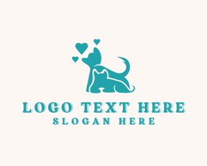 Kitten - Cat Dog Pet Care logo design