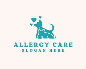 Cat Dog Pet Care logo design