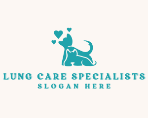 Cat Dog Pet Care logo design