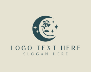 Holistic - Floral Moon Boutique logo design
