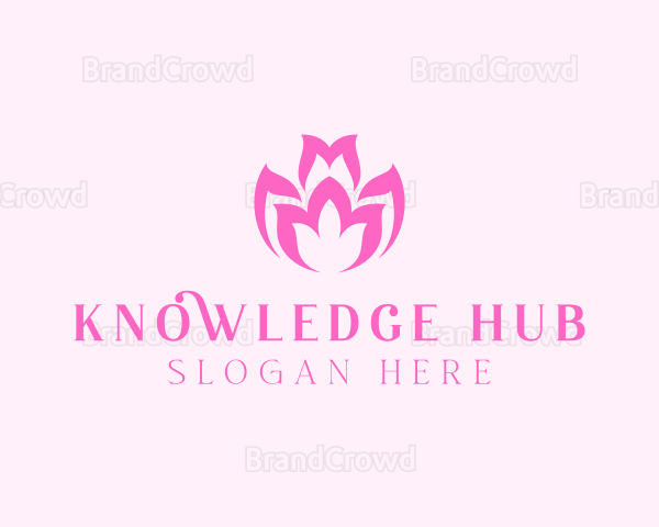 Pink Flower Bloom Logo