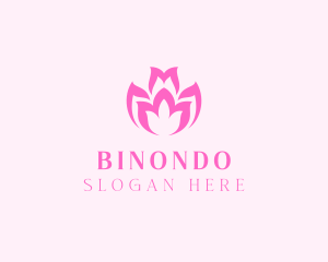 Pink Flower Bloom Logo