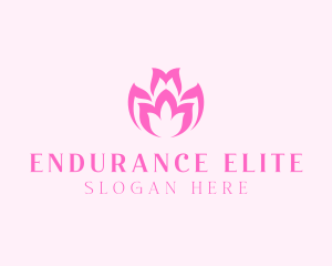 Pink Flower Bloom Logo