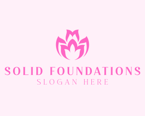 Pink Flower Bloom Logo