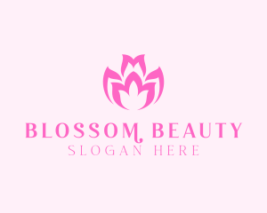 Blossom - Pink Flower Bloom logo design