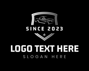 Driving - Pickup Truck Garage logo design