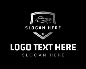 Pickup Truck Garage Logo