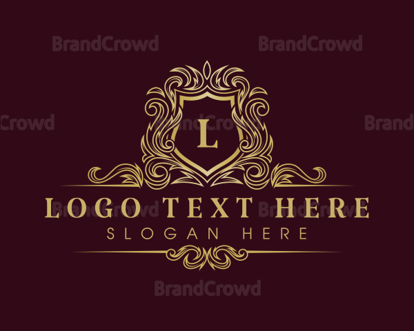 Luxury Elegant Crown Shield Logo