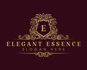 Luxury Elegant Crown Shield logo design