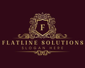 Luxury Elegant Crown Shield logo design