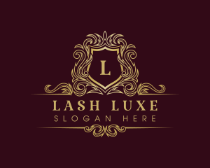 Luxury Elegant Crown Shield logo design